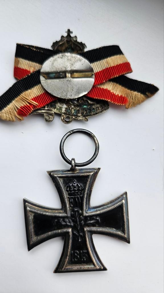 Ijzeren kruis wo1, Verzamelen, Ophalen of Verzenden, Landmacht, Duitsland, Lintje, Medaille of Wings