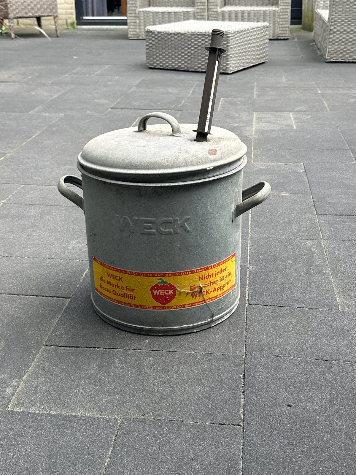 Weck Inmaakapparaat met Thermometer, Ophalen