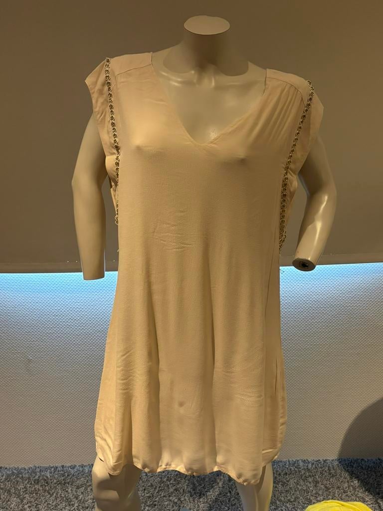 Dante 6 jurkje met ringetjes maat 4, ., Beige, Maat 42/44 (L), Ophalen of Verzenden