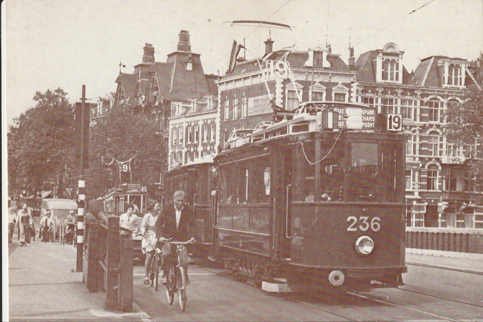 AMSTERDAM MUSEUMTRAMSTEL GVB 236 BIJWAGEN 748 PROEFRIT 1975, Ophalen of Verzenden, 1960 tot 1980, Ongelopen, Noord-Holland