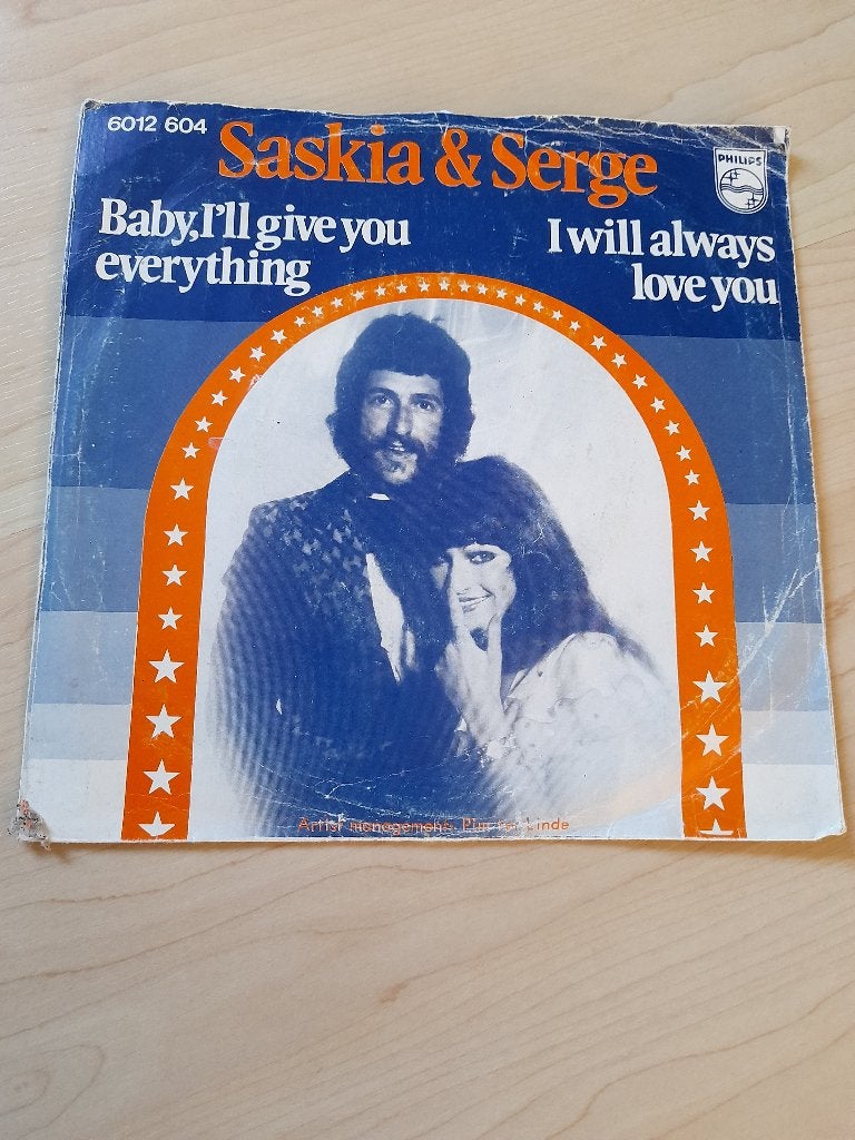 SINGLE van SASKIA EN SERGE I will always love you en Baby, Ophalen of Verzenden, Gebruikt, Pop, Single