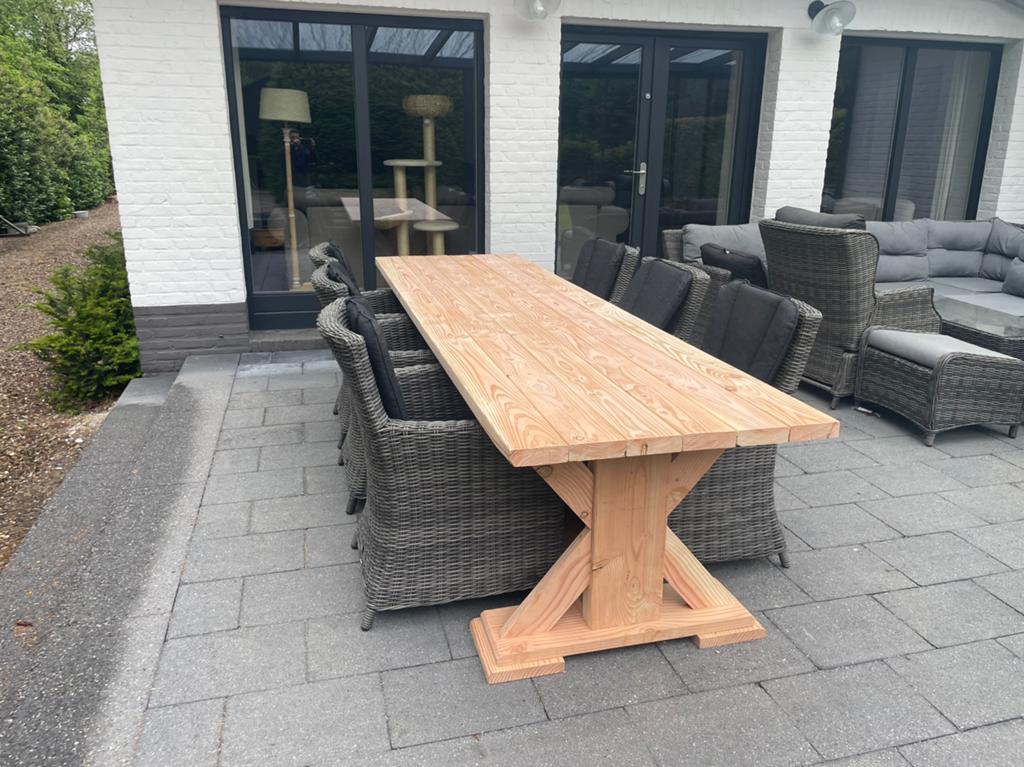 Nieuwe Douglas tuintafel 3m (kan ingekort worden), Ophalen, Nieuw, Rechthoekig, Hout