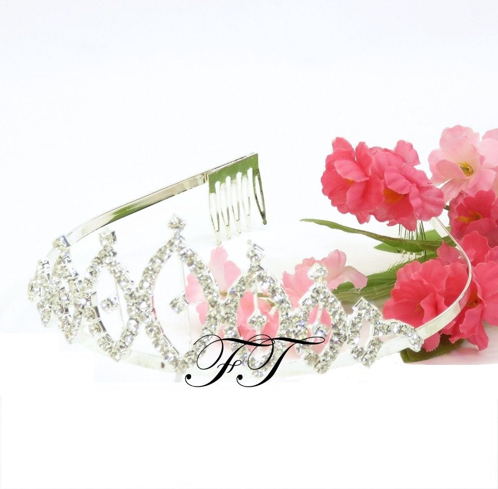 Sprankelende mooie strass stenen tiara., Ophalen of Verzenden, Nieuw