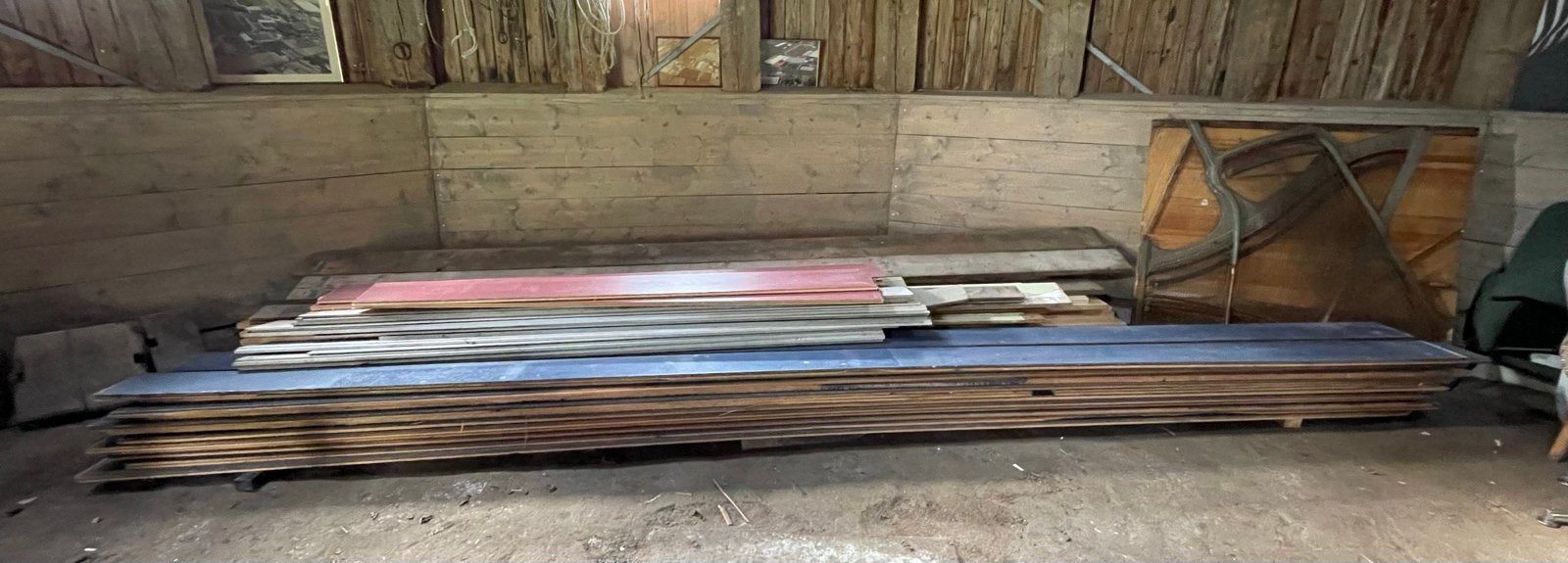 Diverse houten planken Gebruikt, Ophalen, Gebruikt, Minder dan 25 mm, 300 cm of meer