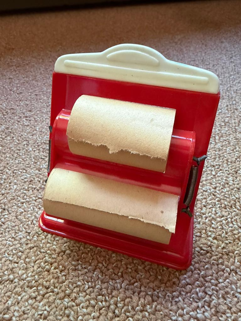 Vintage Geobra inpakpapier rollen statief speelgoedwinkeltje, Ophalen of Verzenden, Gebruikt