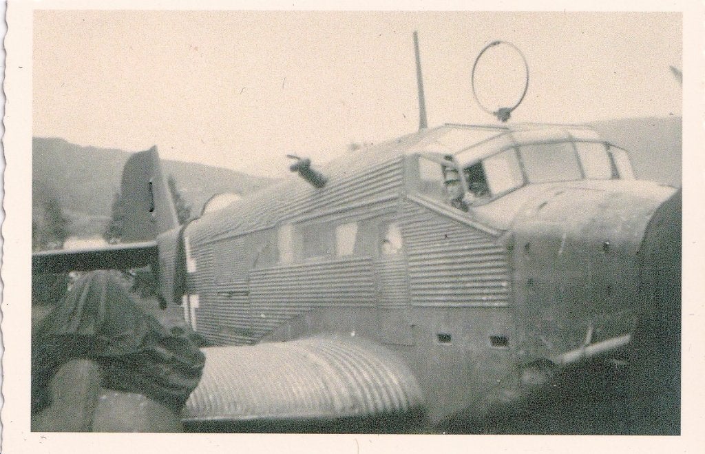 WO2 Foto Luftwaffe - Junkers Ju 52 Vliegtuig Tante Ju, Ophalen of Verzenden, Luchtmacht, Nederland, Foto of Poster
