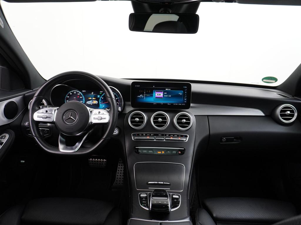 Mercedes-Benz C-klasse 180 AMG Business Solution | Panorama, Auto's, Mercedes-Benz, Automaat, Parkeerassistent, Leder en Stof