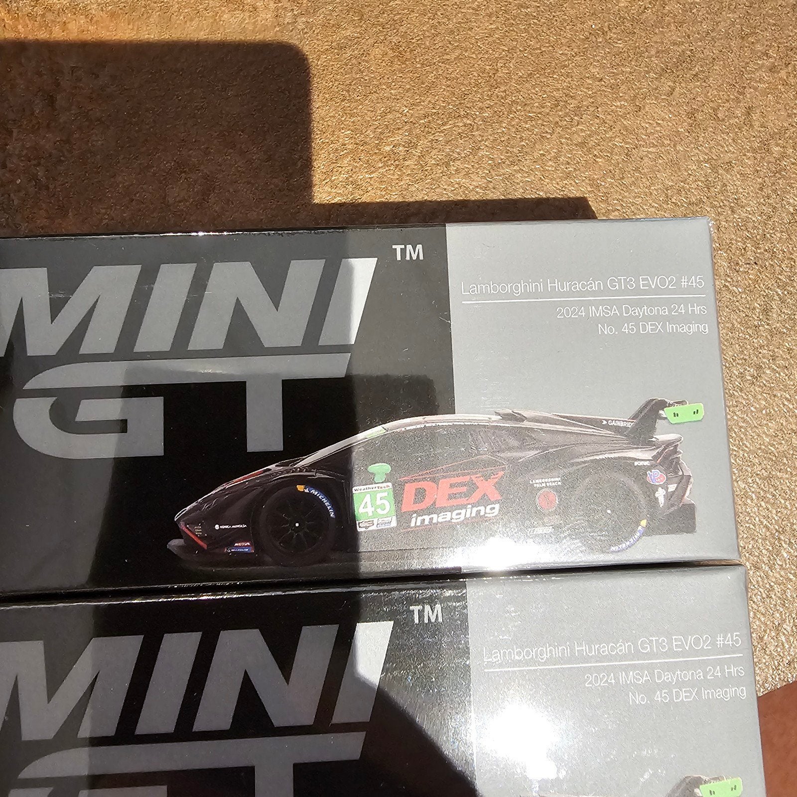 Mini GT Lamborghini Huracán GT3 EVO2 #45 2024 IMSA Daytona, Onbekend, Nieuw, Ophalen of Verzenden, Onbekend