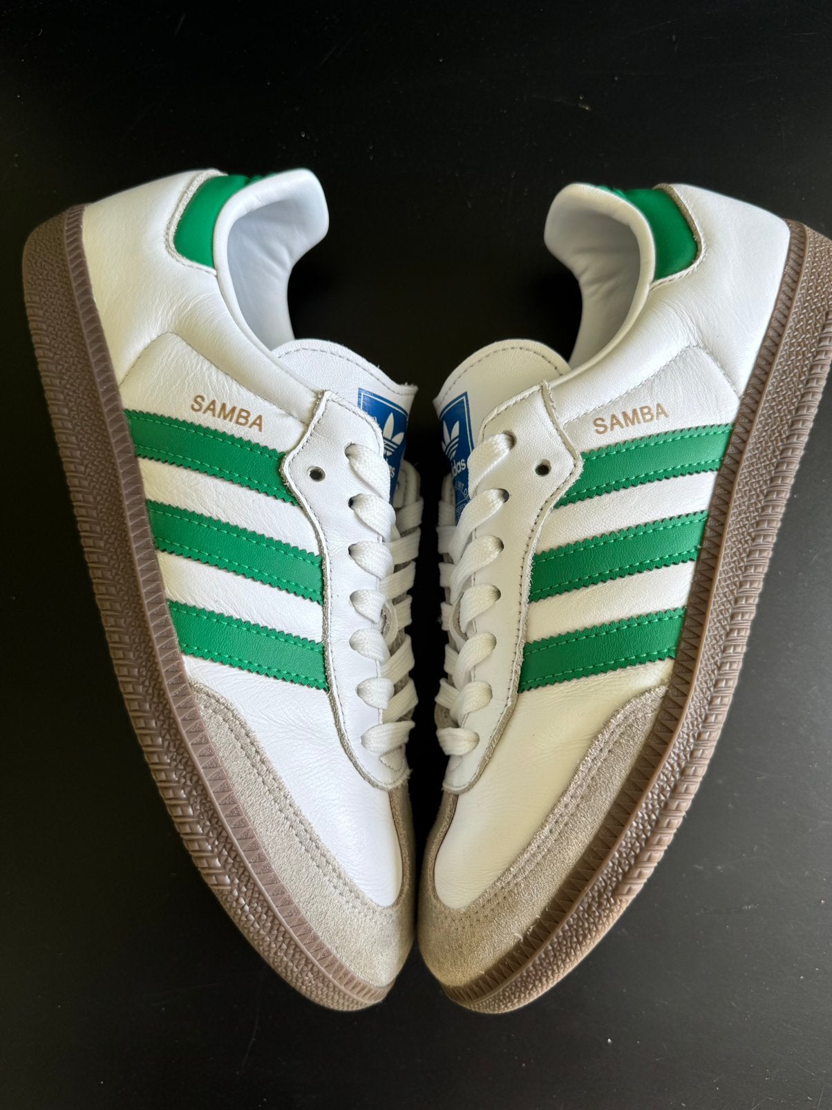 Adidas samba, echt leer maat 42, Wit, Ophalen of Verzenden, Sneakers of Gympen, Zo goed als nieuw
