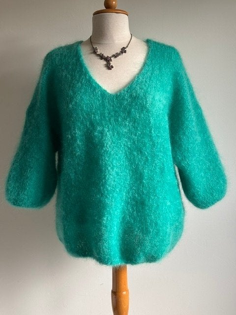 Didi mohair trui NIEUW peacock groen 42/44, Maat 42/44 (L), Nieuw, Didi, Ophalen of Verzenden