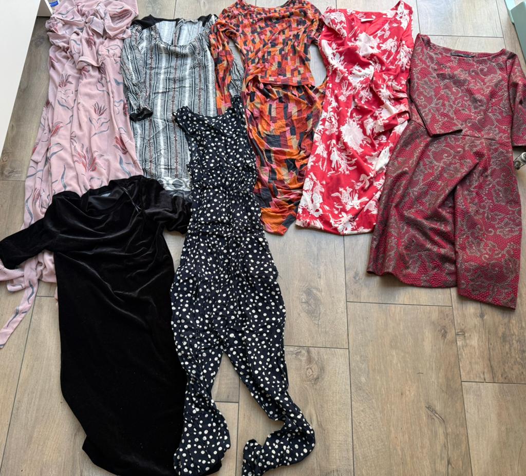 Pakket 6 jurken en jumpsuit maat XS/S, Ophalen of Verzenden, Zo goed als nieuw, Maat 36 (S)