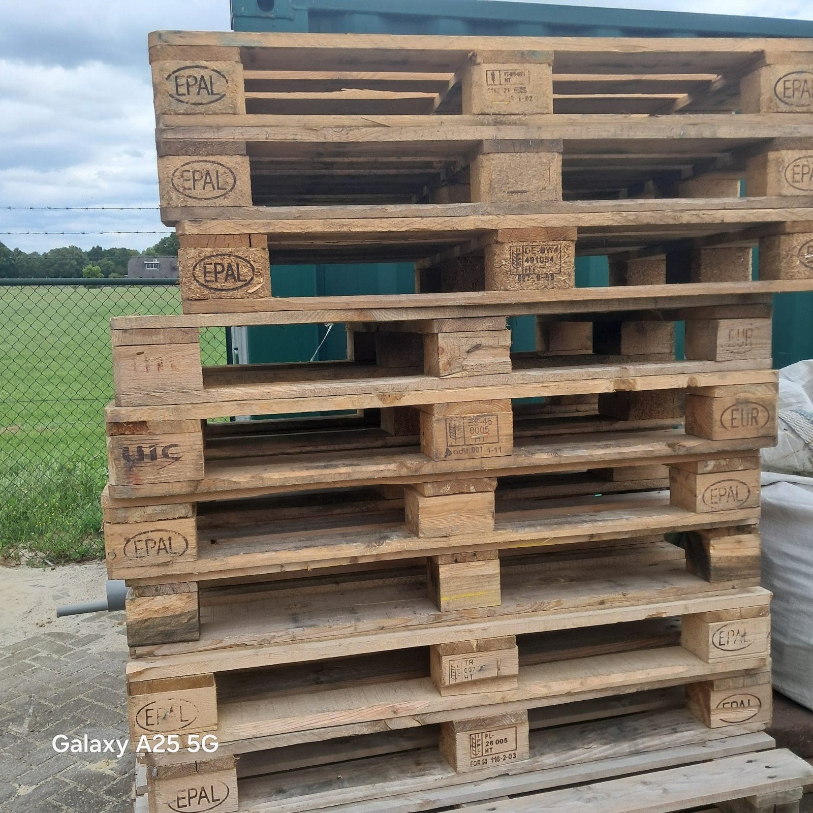 10 europallets, Ophalen, 25 tot 50 mm, Pallet, Minder dan 200 cm