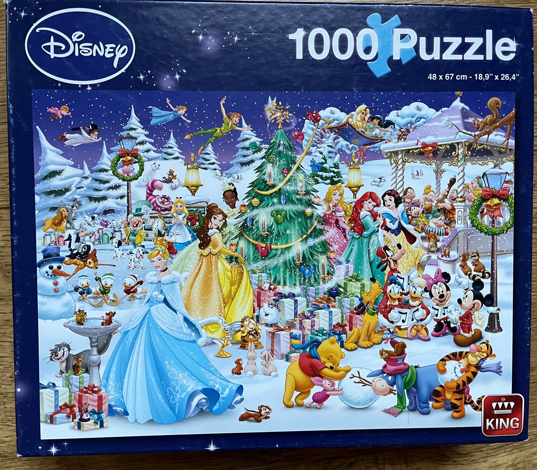King Disney puzzel, 1000 stukjes, Hobby en Vrije tijd, Denksport en Puzzels, Ophalen of Verzenden, 500 t/m 1500 stukjes, Zo goed als nieuw