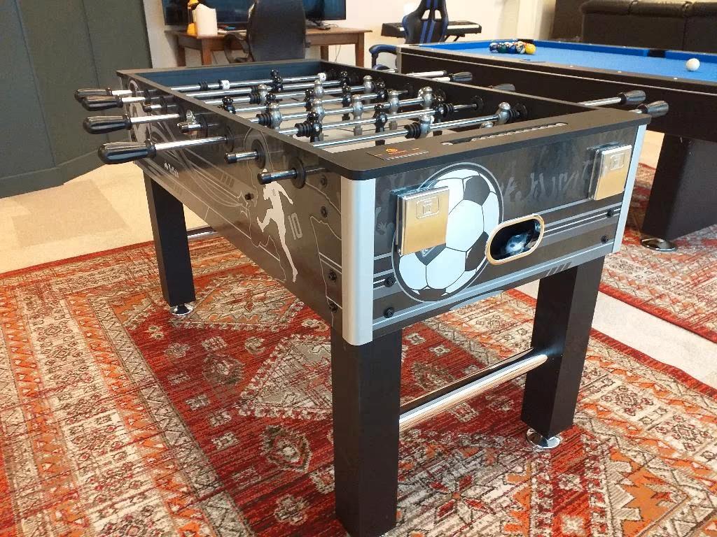 Voetbaltafel Black Bandit - Tafelvoetbal - Soccer table, Cave & Garden, Verzenden, Maat XS of kleiner, Nieuw