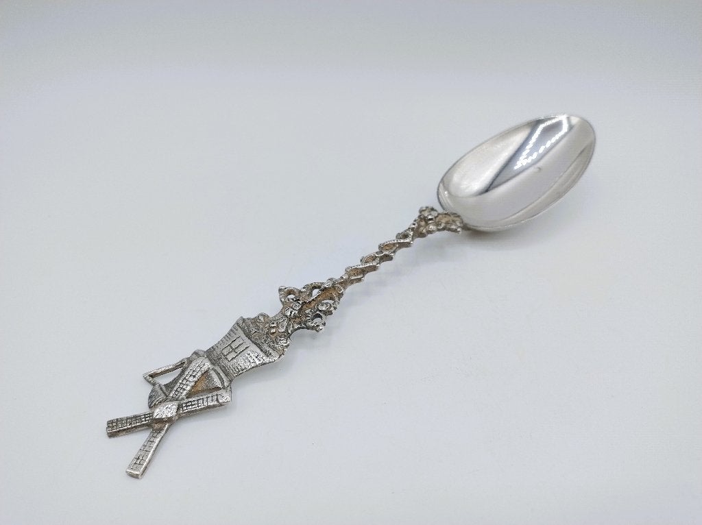 Zilveren geboortelepel, J. Schijfsma, Sneek, 1920, Verzenden, Zilver