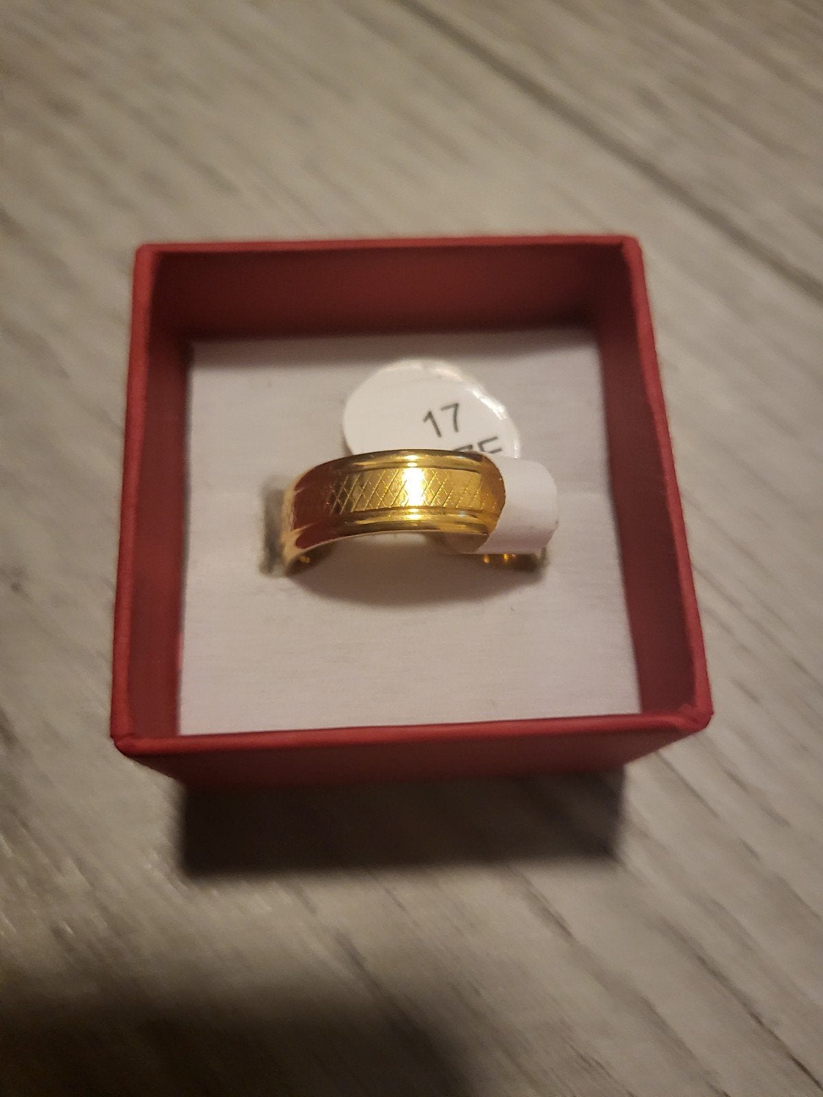 Nieuwe gouden ring, maat 17, Overige materialen, Nieuw, Ophalen of Verzenden, 17 tot 18