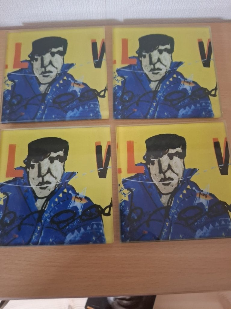 Onderzetters Herman Brood, Verzenden, Glasonderzetter, Nieuw, Geel