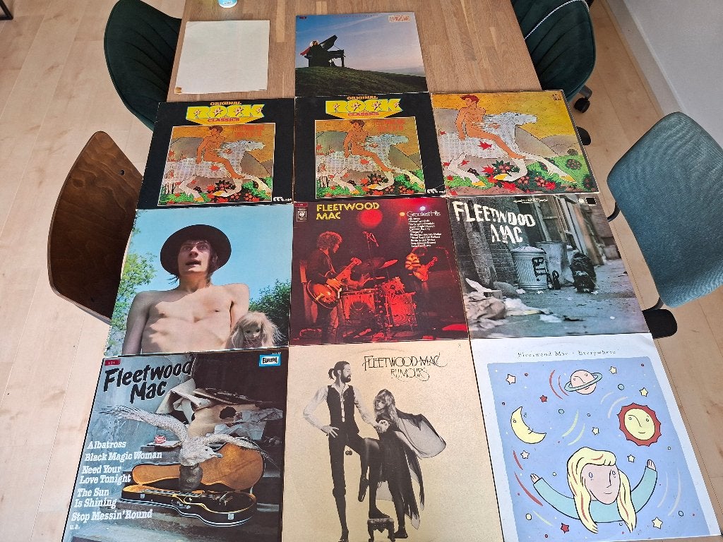 9 Fleetwood Mac platen jaren 60-70, LP, Inclusief binnenhoes, Gebruikt, Ophalen of Verzenden