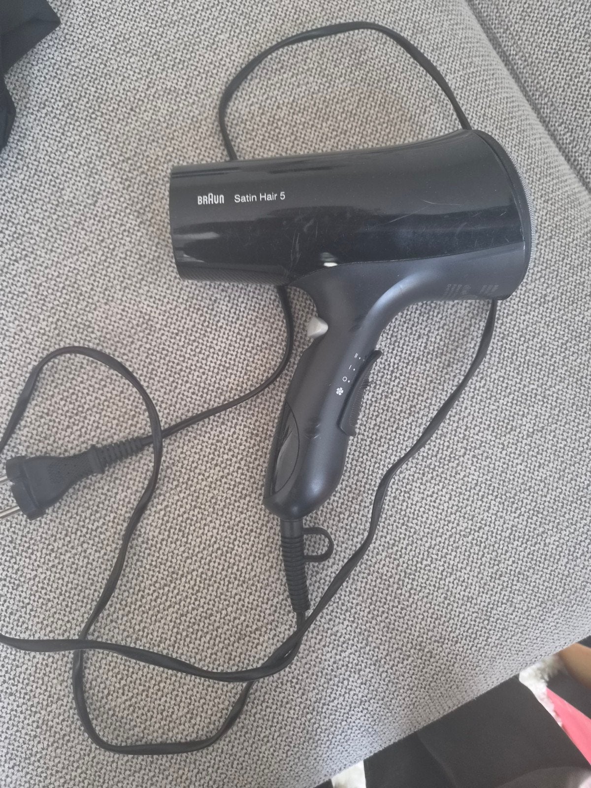Braun Satin Hair 5 Föhn - Blauw, Gebruikt, Ophalen of Verzenden, Gebruikt