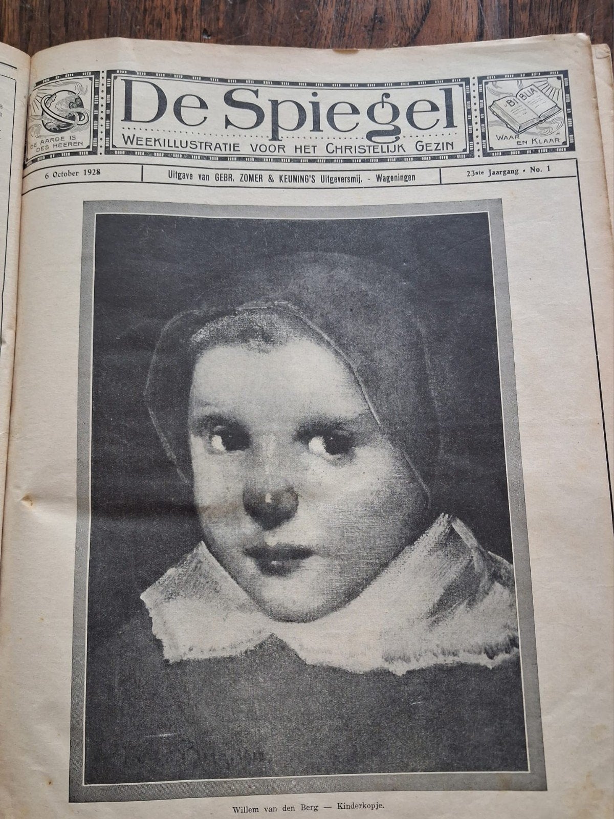 Gebonden jaargang de spiegel( 1928- 1929 ), Ophalen of Verzenden
