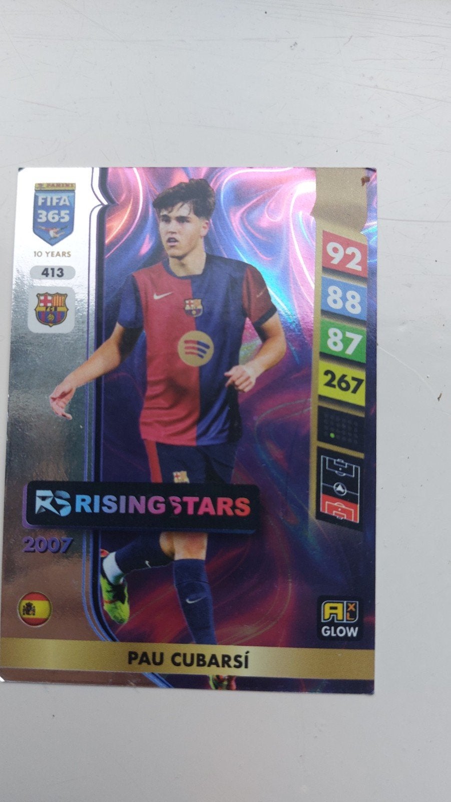 Ppanini FIFA 365 Pau Cubarsí Rising Stars, Ophalen of Verzenden, Zo goed als nieuw, Buitenlandse clubs, Spelerskaart