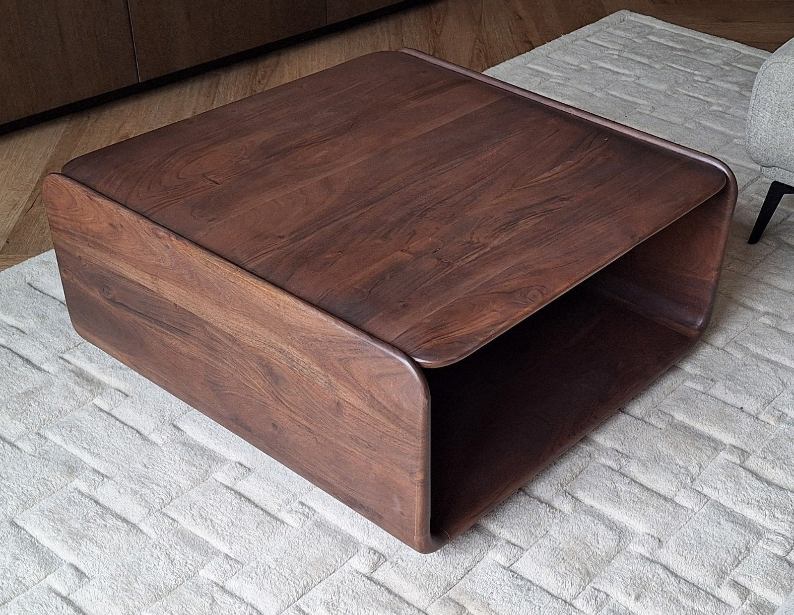 Japandi NIEUW SKLUM salontafel, Ophalen, 50 tot 100 cm, Vierkant, Nieuw