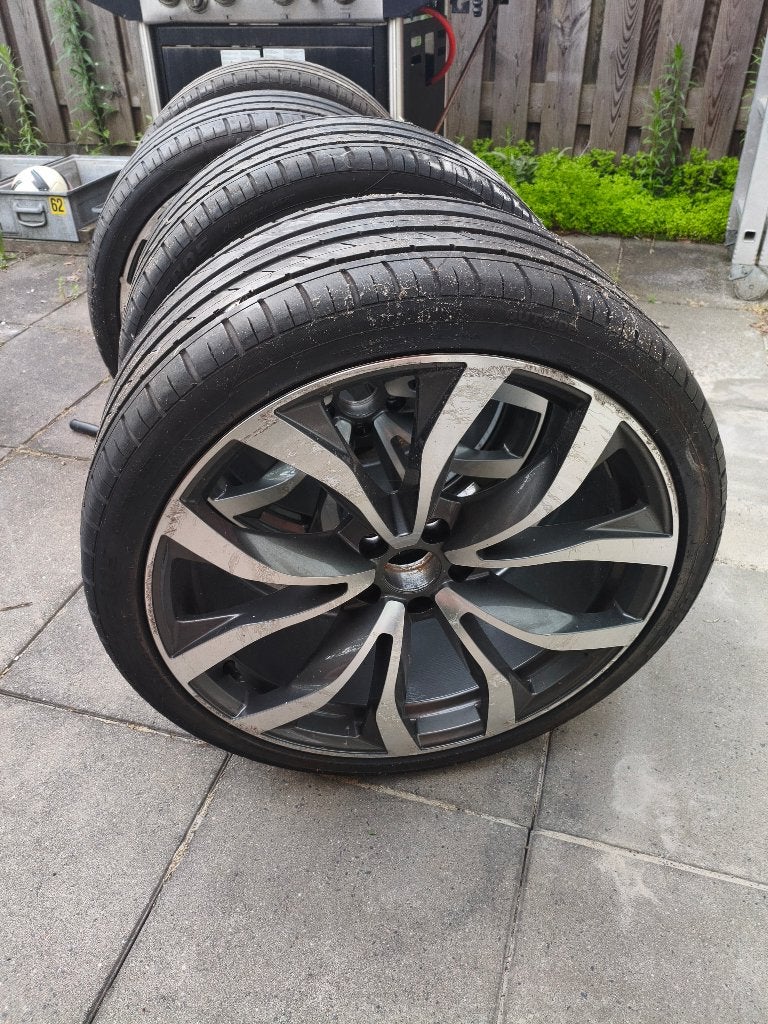 3x Lichtmetalen 20 inch velg met band, Auto-onderdelen, Ophalen, Gebruikt, 255 mm, Banden en Velgen