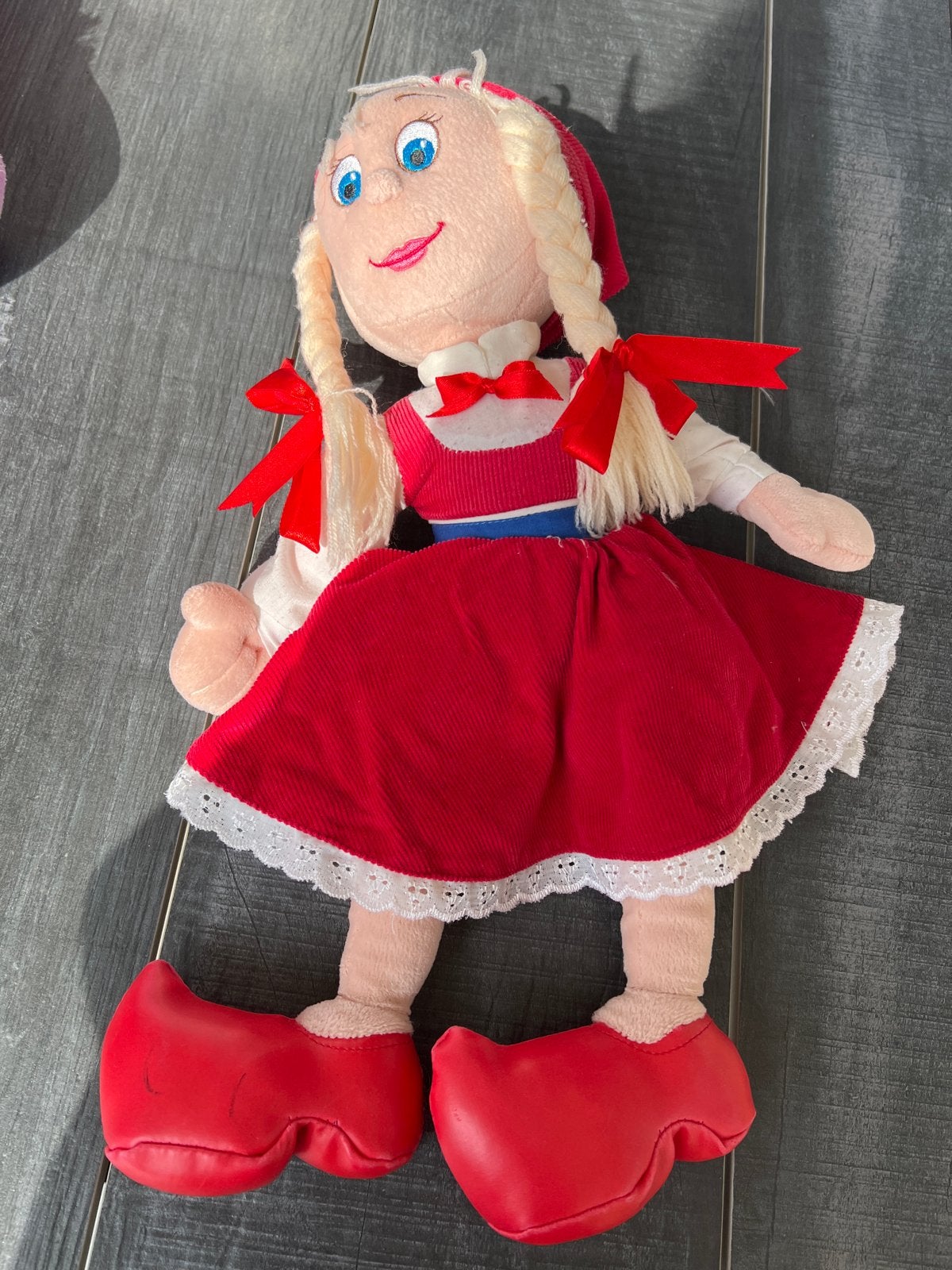 Originele Efteling Roodkapje Knuffelpop, Ophalen of Verzenden, Gebruikt, Overige typen