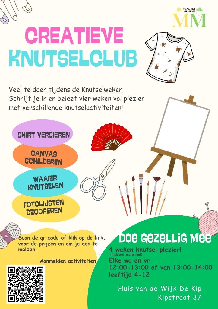 Creatieve kinder workshop 4 weken- incl. materiaal, Hobby of Vrije tijd