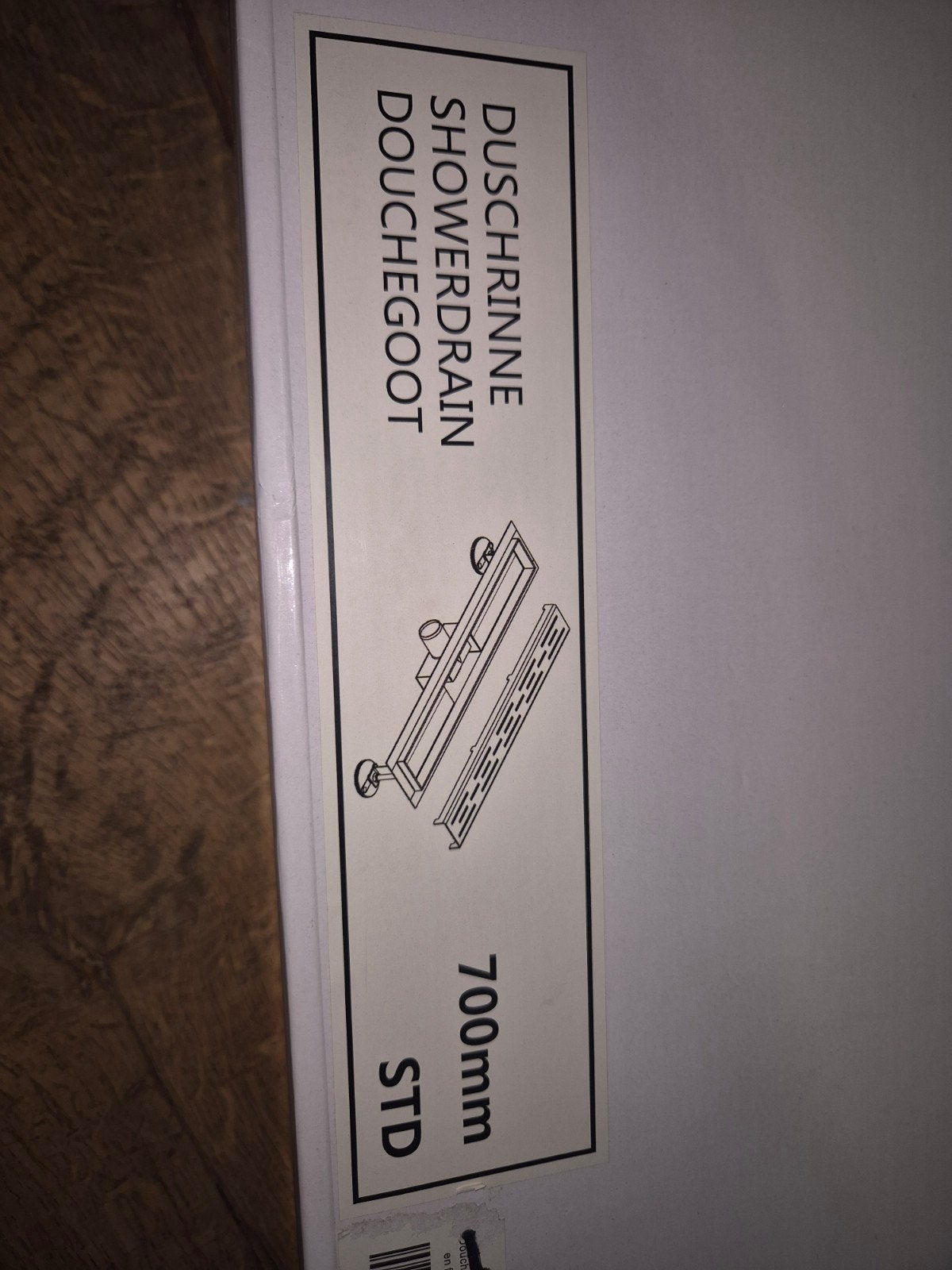 Douchegoot 70cm zwart nieuw in doos, Ophalen of Verzenden, Nieuw, Douche