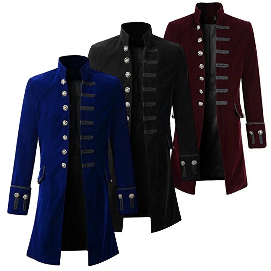 Steampunk heren jas (gothic victoriaanse kostuum larp), Verzenden, Nieuw, Overige maten, Kleding