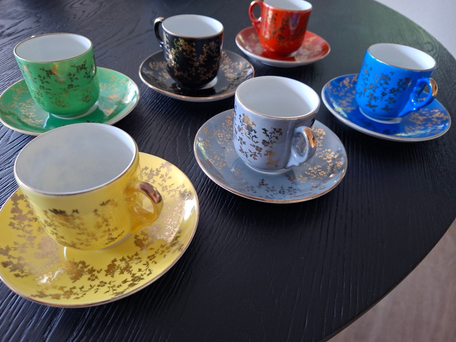 Jaren '50 Mosa Maastrichtse koffiekopjes - set van 6, Ophalen