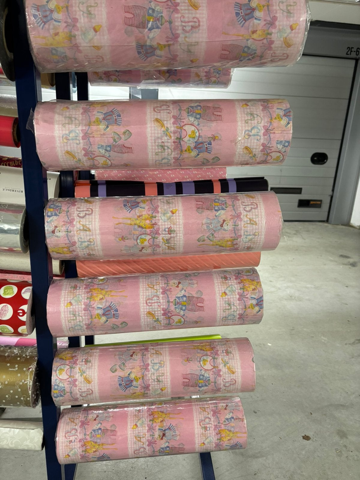 Vloei papier/ op rol/ geboorte, Diversen, Cadeaupapier, Ophalen, Nieuw
