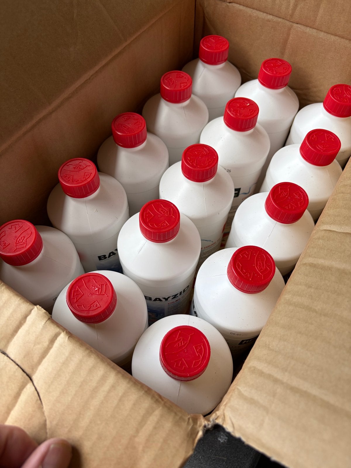 BAYZID Chloor Vloeibaar 13% Zwembad Reinigingsmiddel, Ophalen, Nieuw, Reinigingsmiddel
