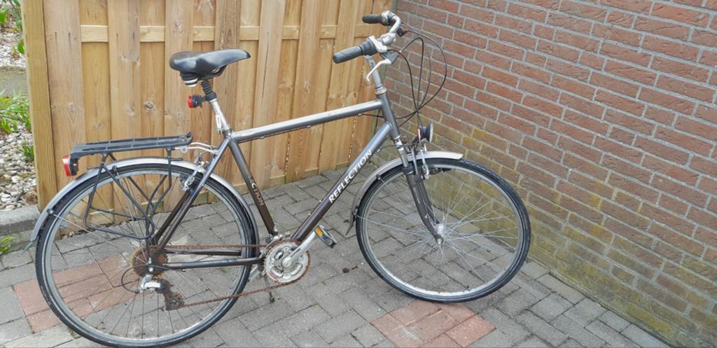 Herenfiets goed werkend, kettingkast vervangen, Ophalen of Verzenden, Gebruikt, Overige merken