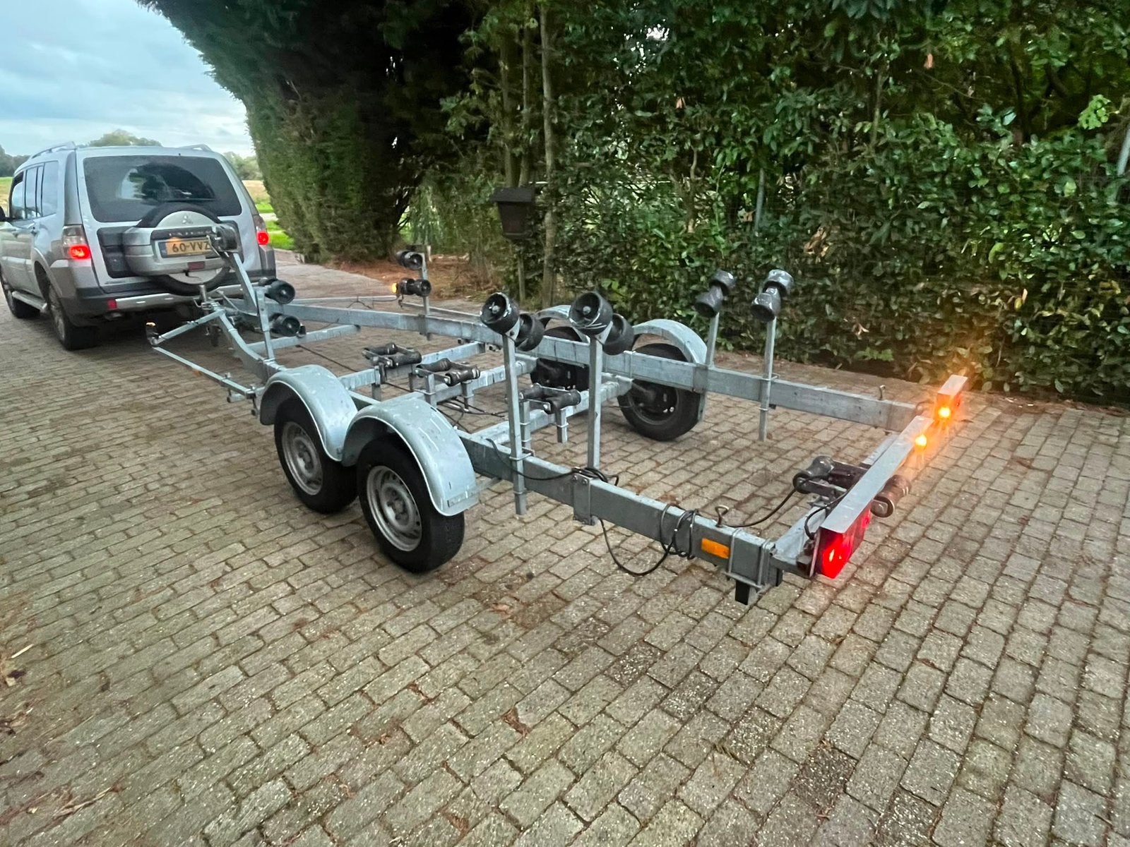 Nette Kallf tandemasser boottrailer, Watersport en Boten, Ophalen, 1500 tot 3000 kg, Overige typen, Minder dan 6 meter