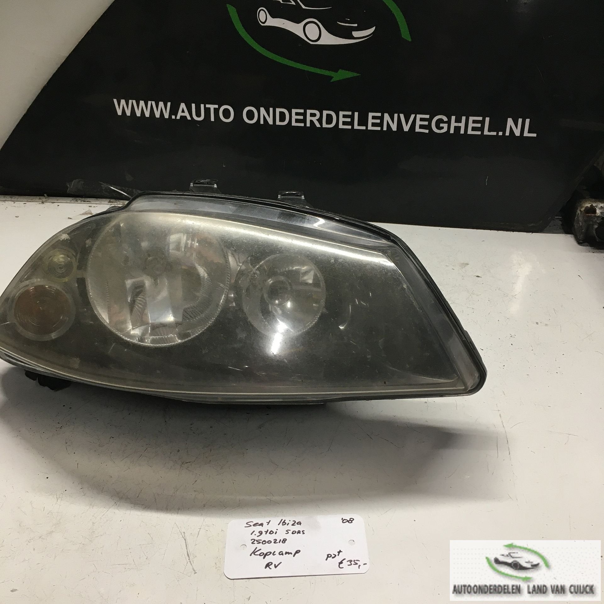 Seat Ibiza 1.9tdi 5drs 2008 2500218 Koplamp  Rechtsvoor, Gebruikt, -, -, Ophalen of Verzenden