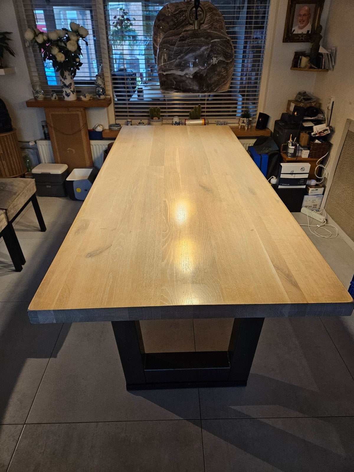 Eijerkamp Eetkamertafel Blank Eiken white wash, Huis en Inrichting, Ophalen, Eikenhout, 200 cm of meer, 50 tot 100 cm
