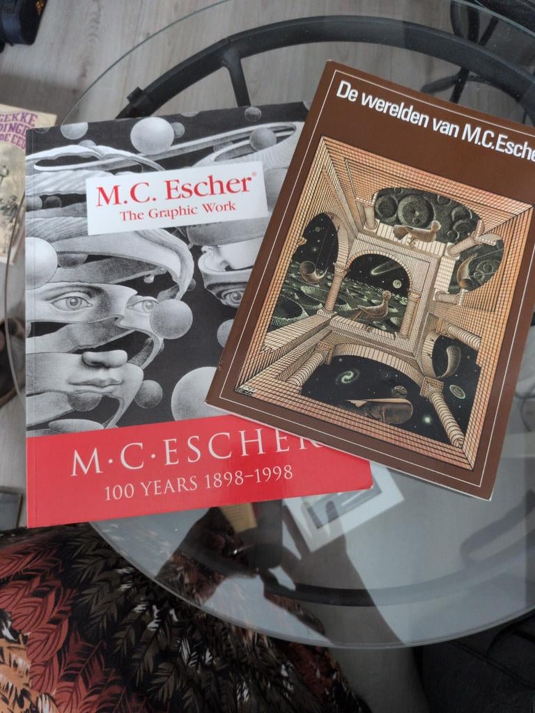 2 boeken over M.C. Escher, Ophalen, Zo goed als nieuw