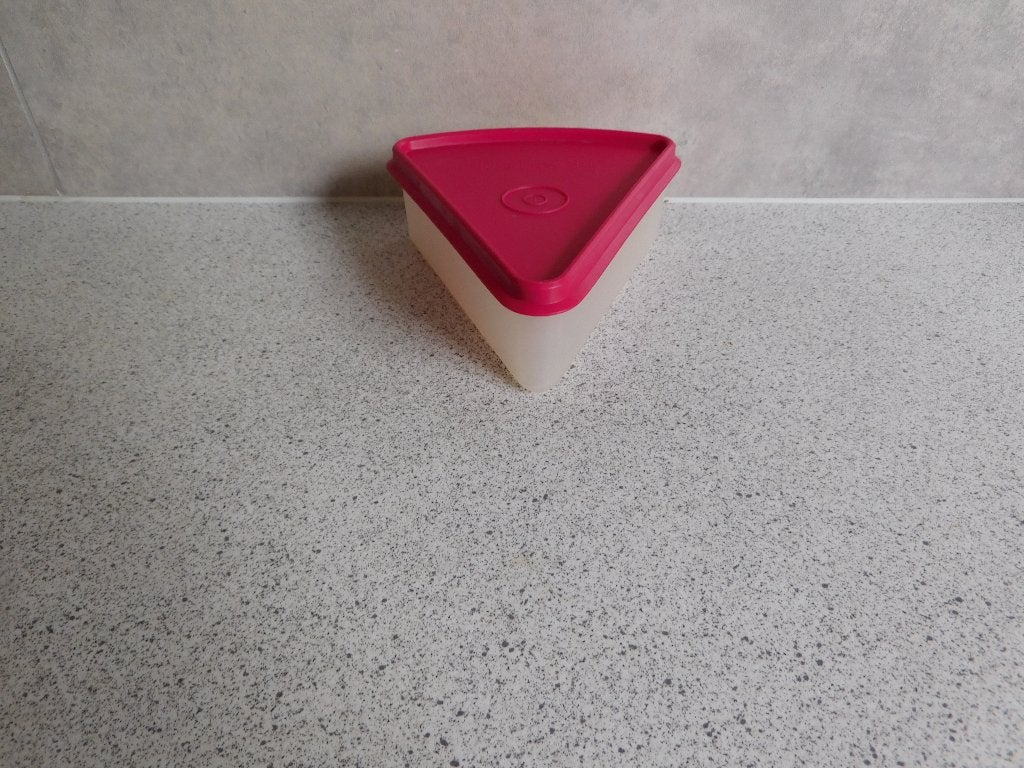 Tupperware Taartpuntje Cerise, Gebruikt, Overige kleuren, Overige typen, Ophalen of Verzenden