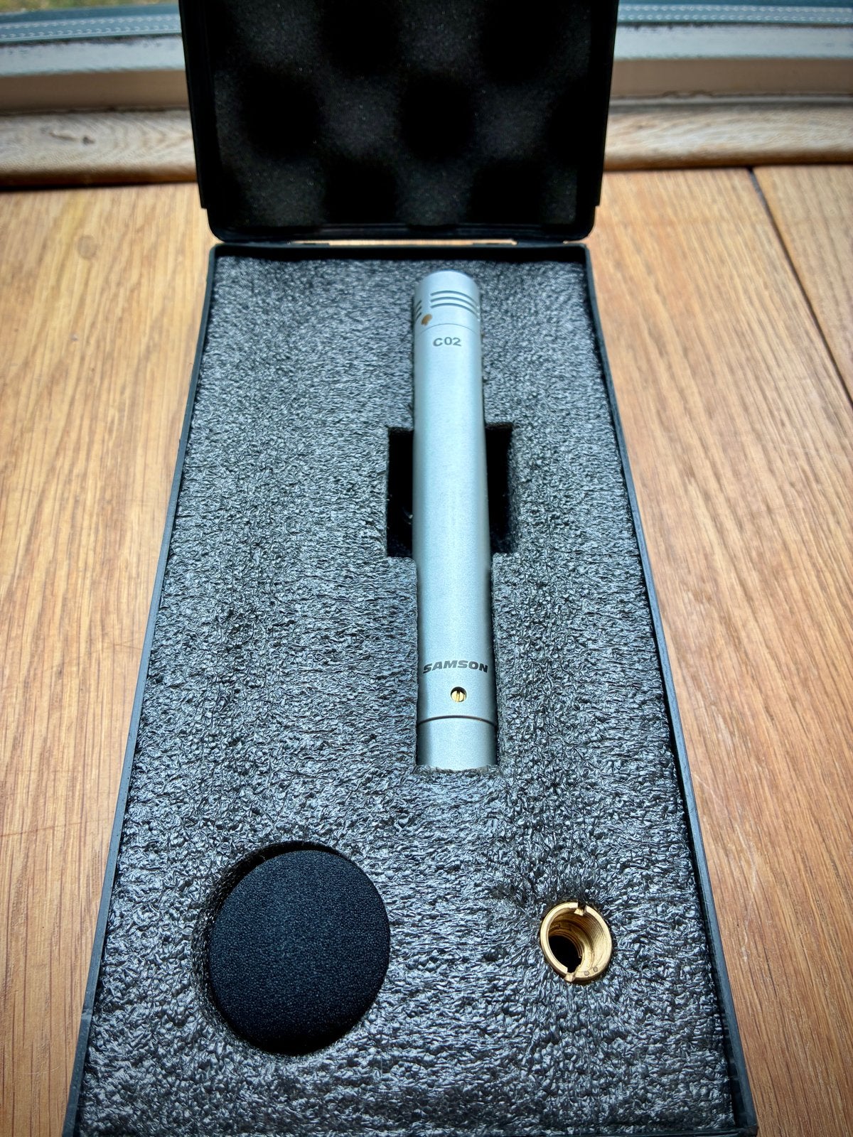 Samson C02 Condensator Microfoon met Koffer, Ophalen of Verzenden, Zo goed als nieuw, Studiomicrofoon