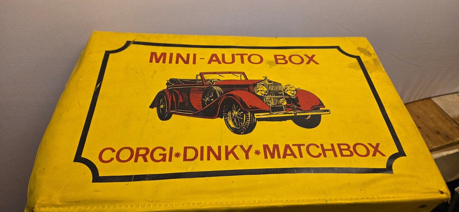Vintage Mini-Auto Box voor Corgi, Dinky, Matchbox auto's, Ophalen of Verzenden, Gebruikt