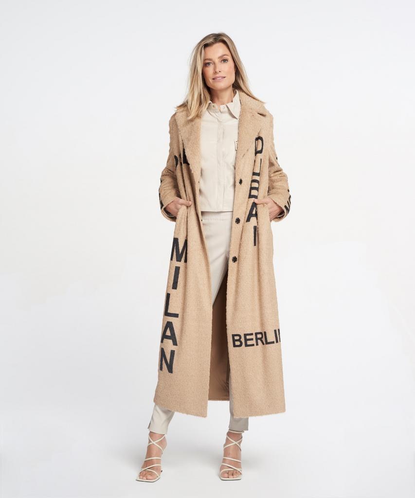 GEZOCHT: IBANA CAMEL LUNA EXCLUSIVE jas maat L - XL, Ophalen, Beige, Maat 46/48 (XL) of groter, Gedragen