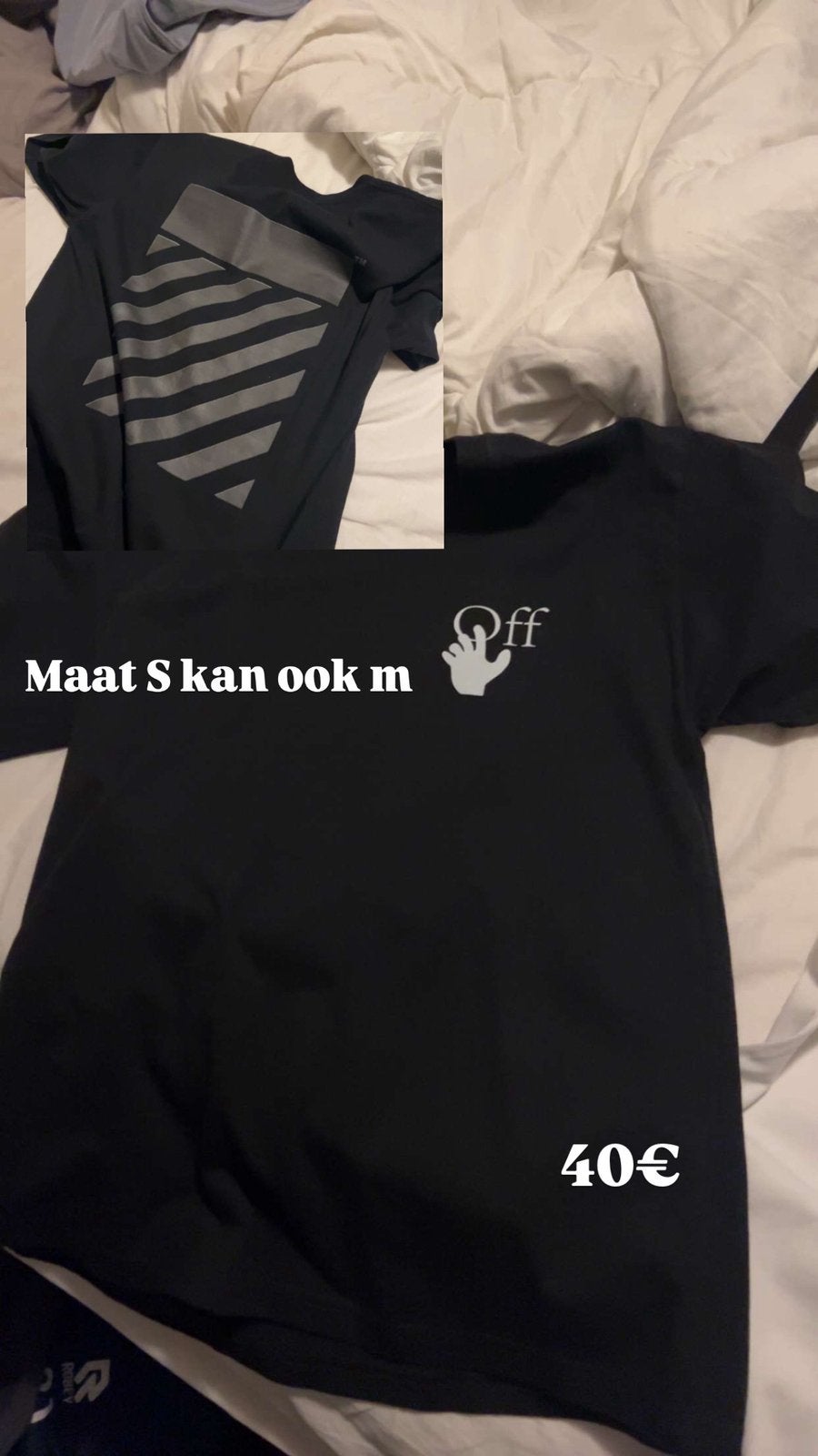 Off white shirt, Ophalen of Verzenden, Zo goed als nieuw