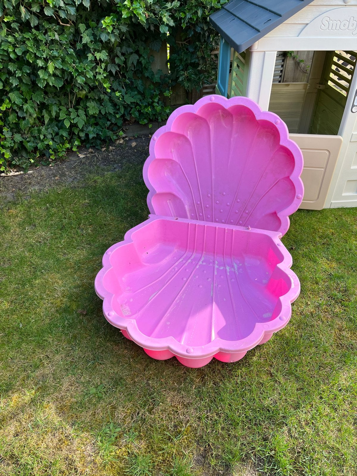 Roze schelp zandbak/waterbak voor kinderen, Ophalen, Gebruikt