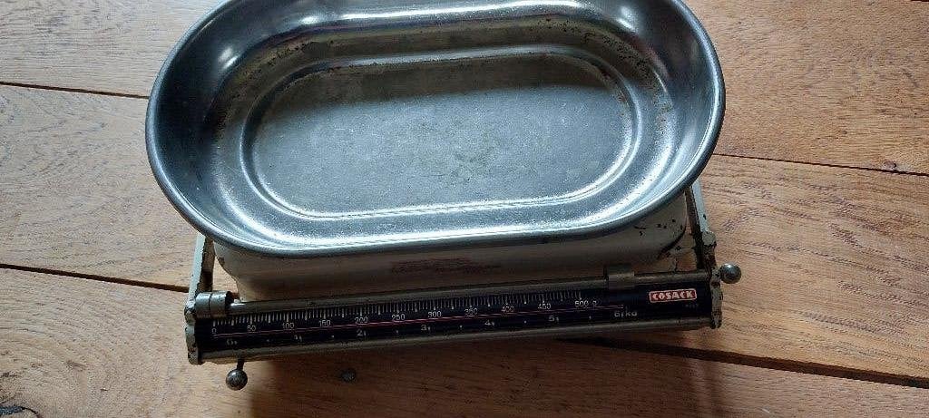 Weegschaal  ( jaren 50 ,60)  Cosack 6743, Ophalen, Keukenweegschaal, Gebruikt, Minder dan 10 kg
