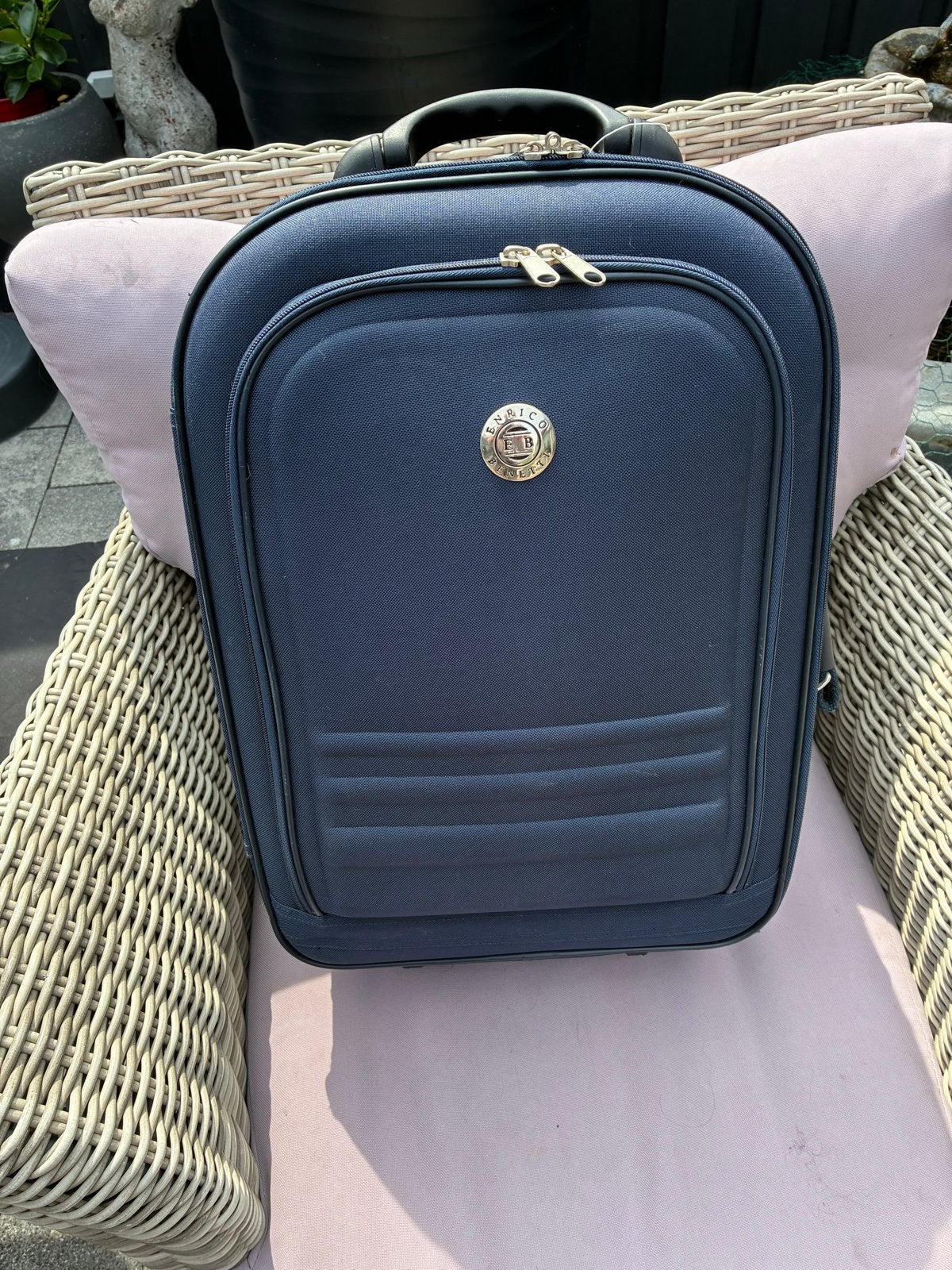Enrico Benetti Handbagage Koffer - Blauw, 40 tot 60 cm, 20 tot 30 cm, Blauw, Ophalen of Verzenden