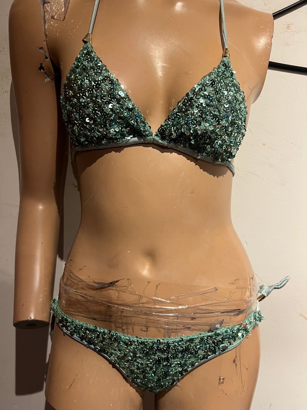 PIN-UP bikini met pailletten maat xs origineel zgan, Kleding | Dames, PIN-UP, T, Ophalen of Verzenden, Zo goed als nieuw