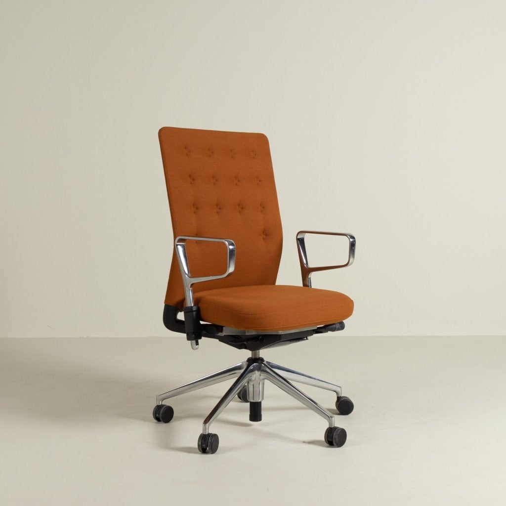 Vitra ID Trim Bureaustoel Oranje Stof - Chroom
