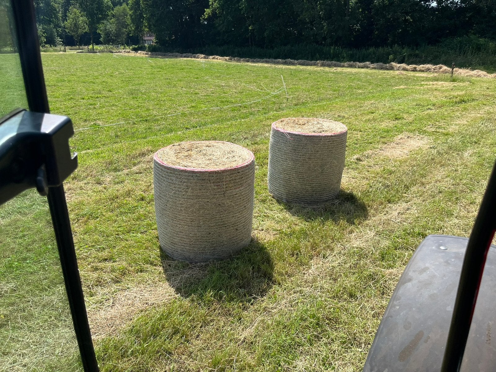 Midi balen hooi, Ophalen